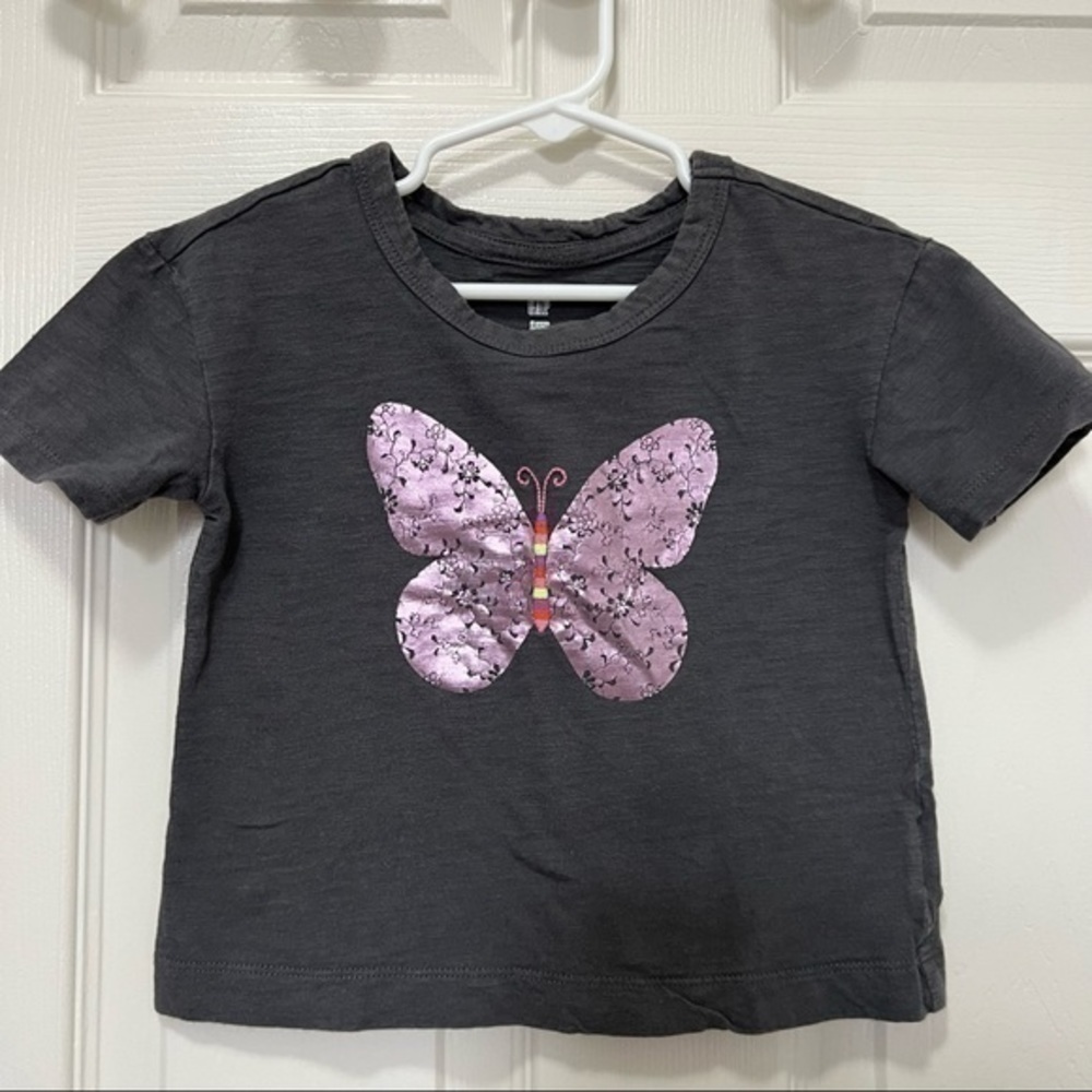 𝅺GAP| short sleeve butterfly shirt/blouse-size 3 years